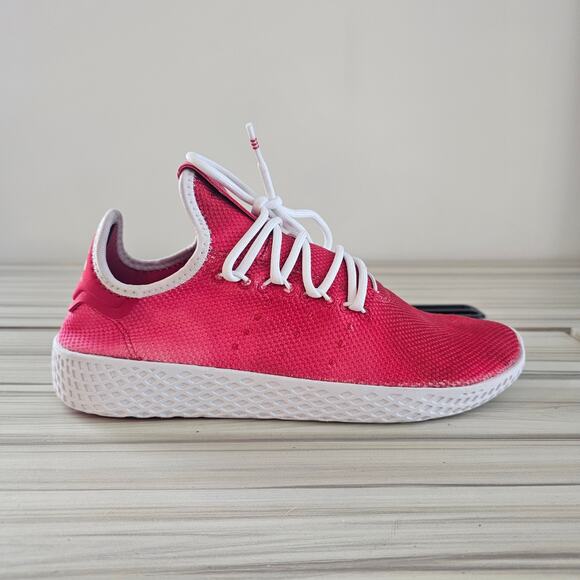 Adidas Pharell Williams Red Athletic Sneakers Shoes Size 6 - Picture 2 of 10